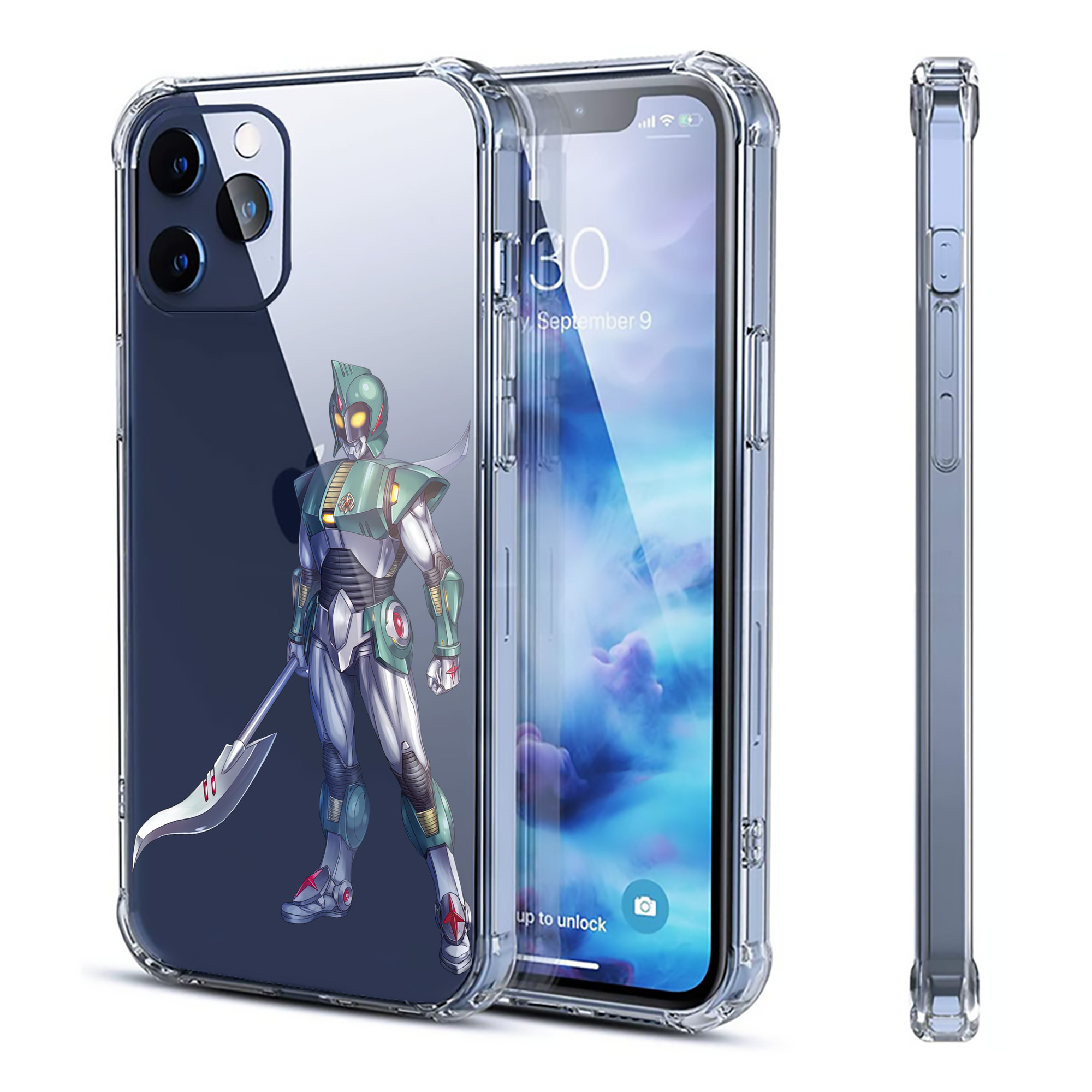 （画像用） ウルトラマン Ultraman 【iPhone 12シリーズ対応】透明スマホケース（クリアソフトケース）